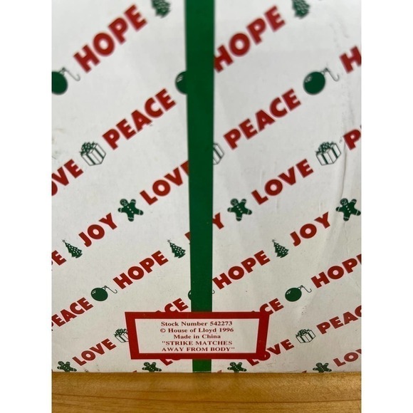 𝅺VTG House of Lloyd Around The World Christmas Up The Chimney Matchstick Holder - Picture 11 of 11